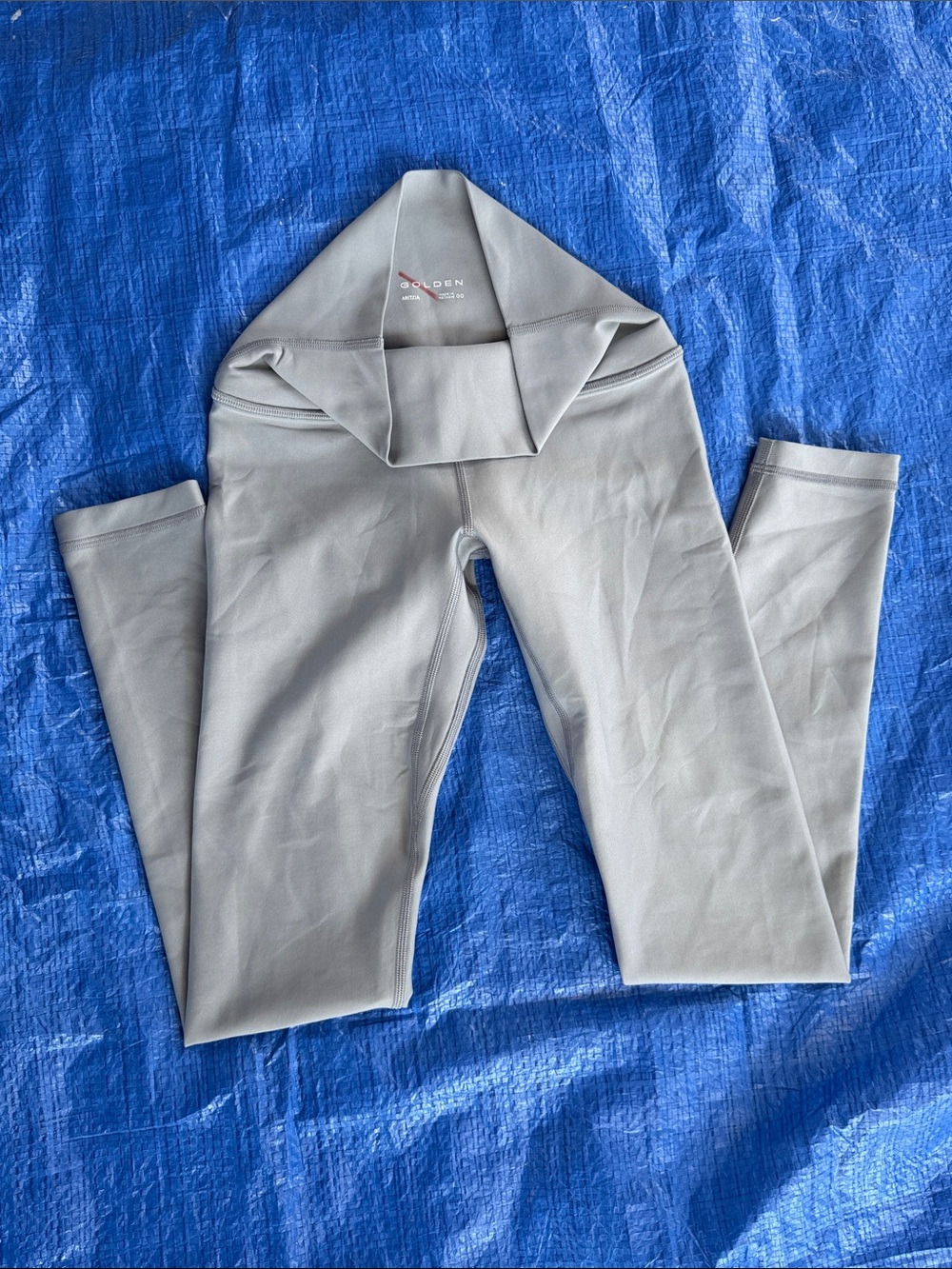 Golden Goose Light Gray High-Waist Leggings